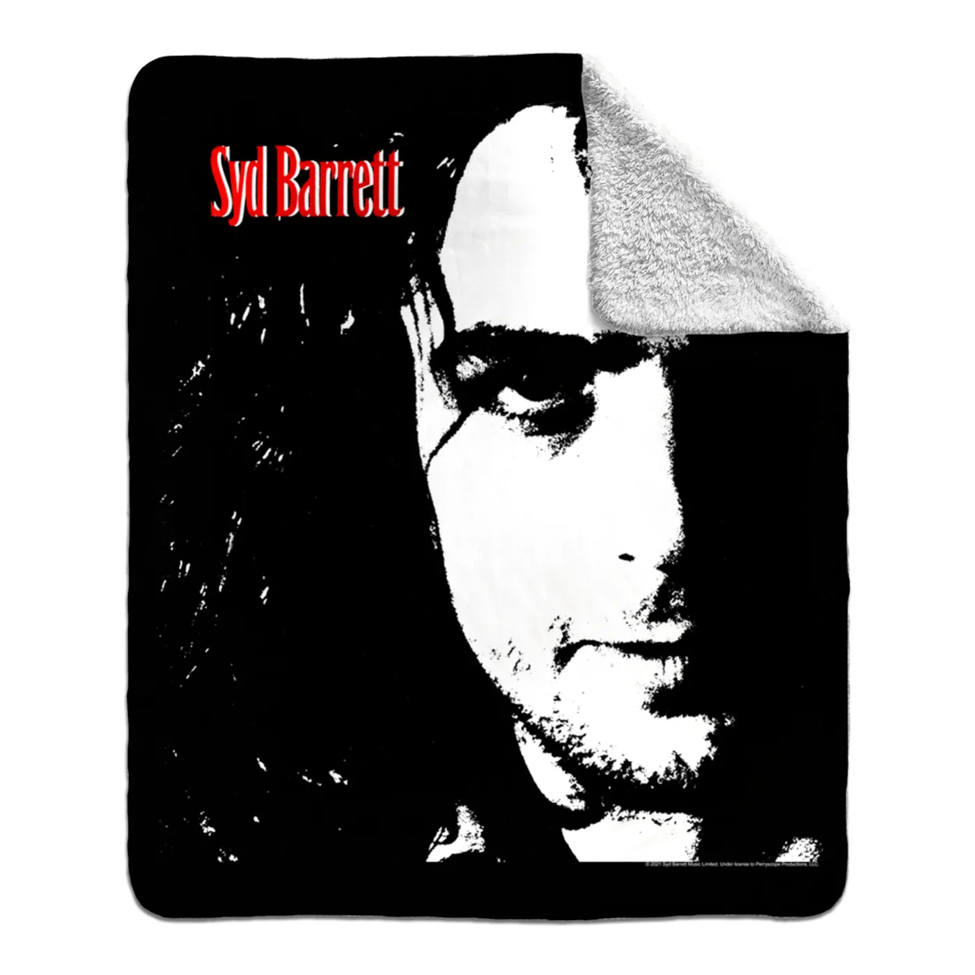 Syd Barrett Sherpa Blanket | Opel Photo Red Syd Barrett Blanket (Merchbar Exclusive)