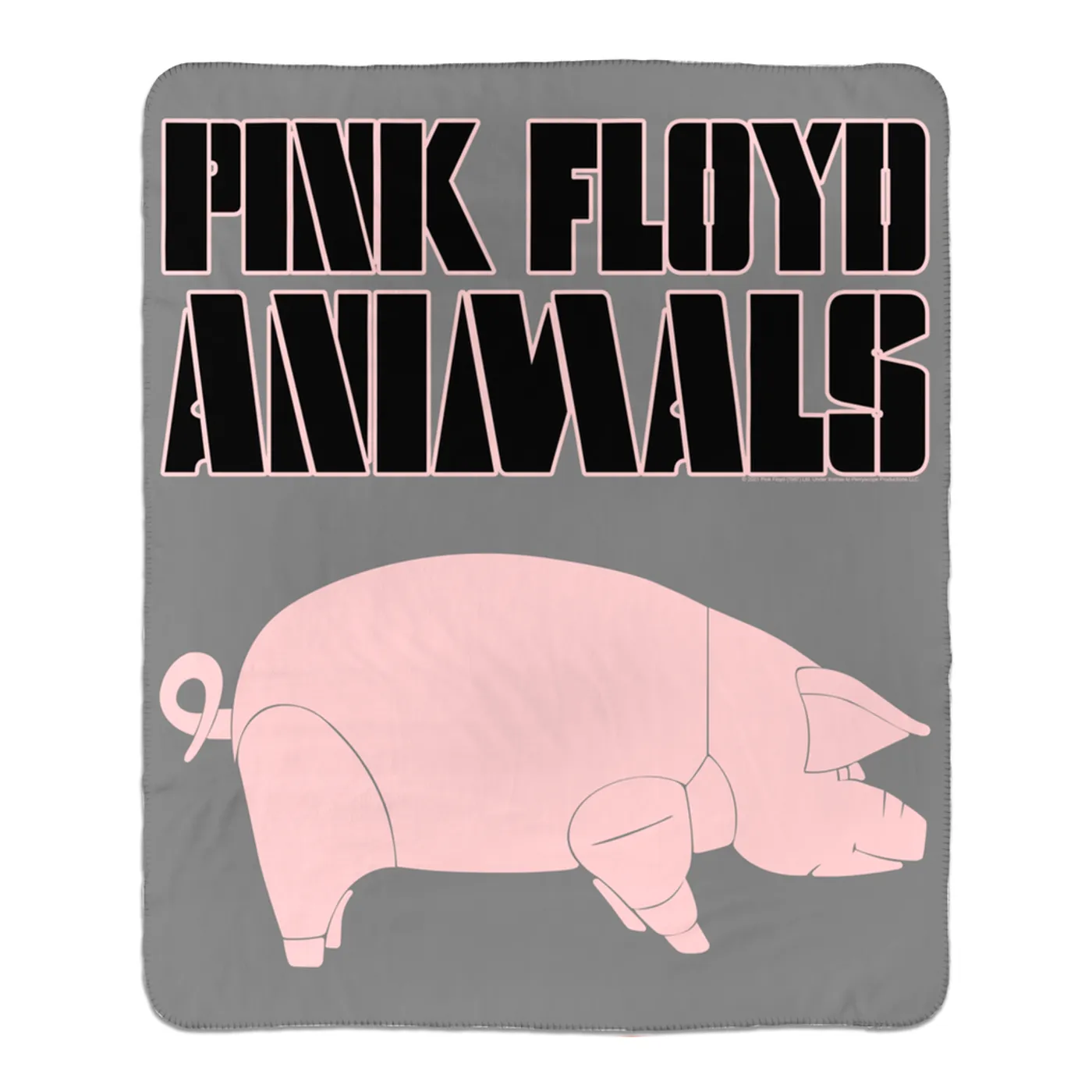 Pink Floyd Sherpa Blanket | Animals Album Pig Pink Floyd Blanket (Merchbar Exclusive)