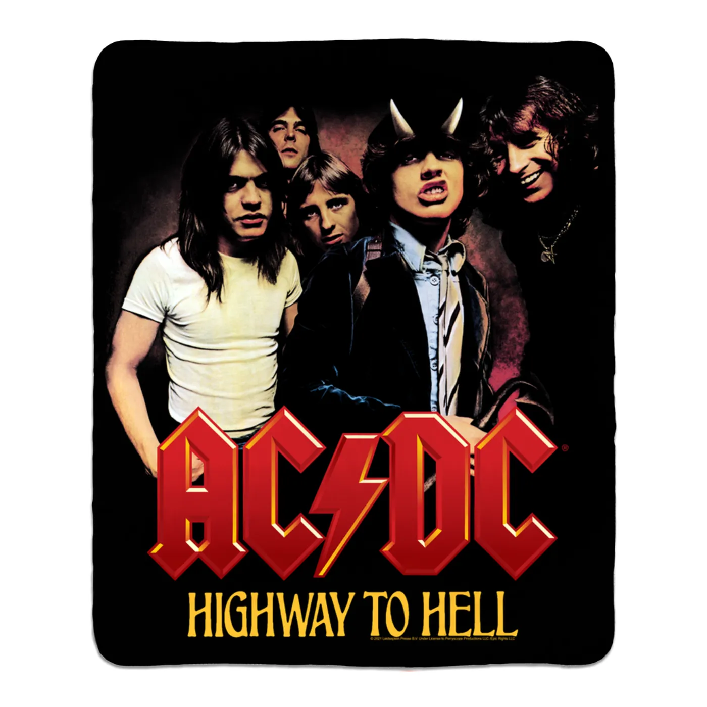 AC/DC Sherpa Blanket | Highway To Hell Album Cover Art Blanket (Merchbar Exclusive)