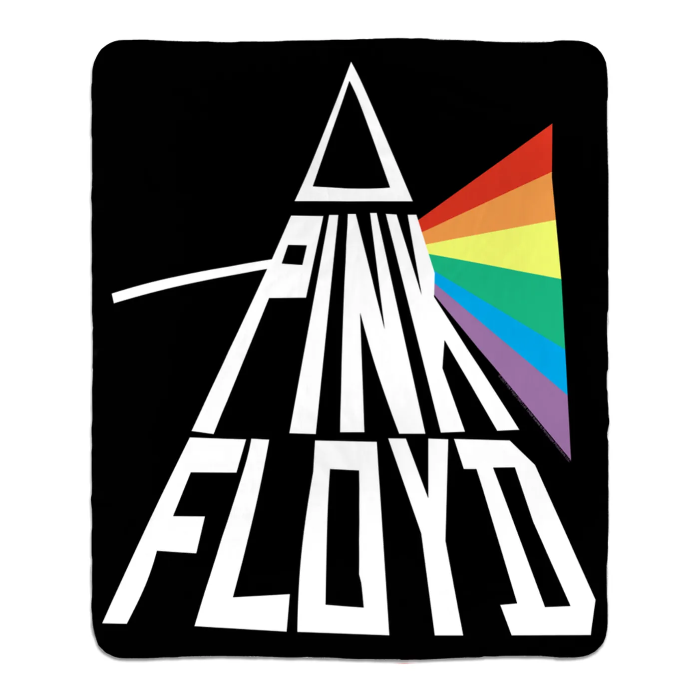 Pink Floyd Sherpa Blanket | Dark Side Of The Moon Modern Prism Pink Floyd Blanket (Merchbar Exclusive)