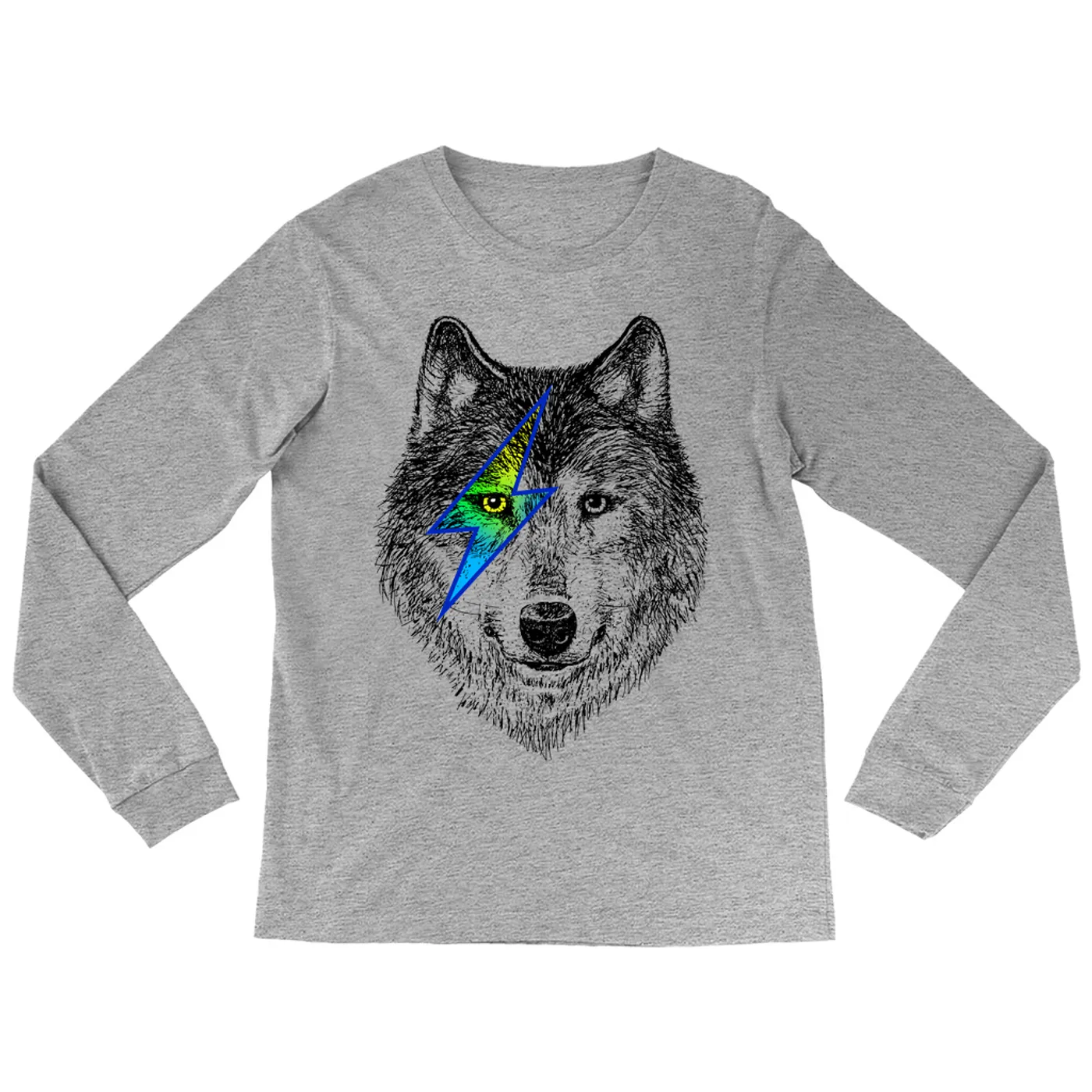 Merchbar Music Life Long Sleeve Shirt | Glam Rock Wolf Merchbar Music Life Shirt