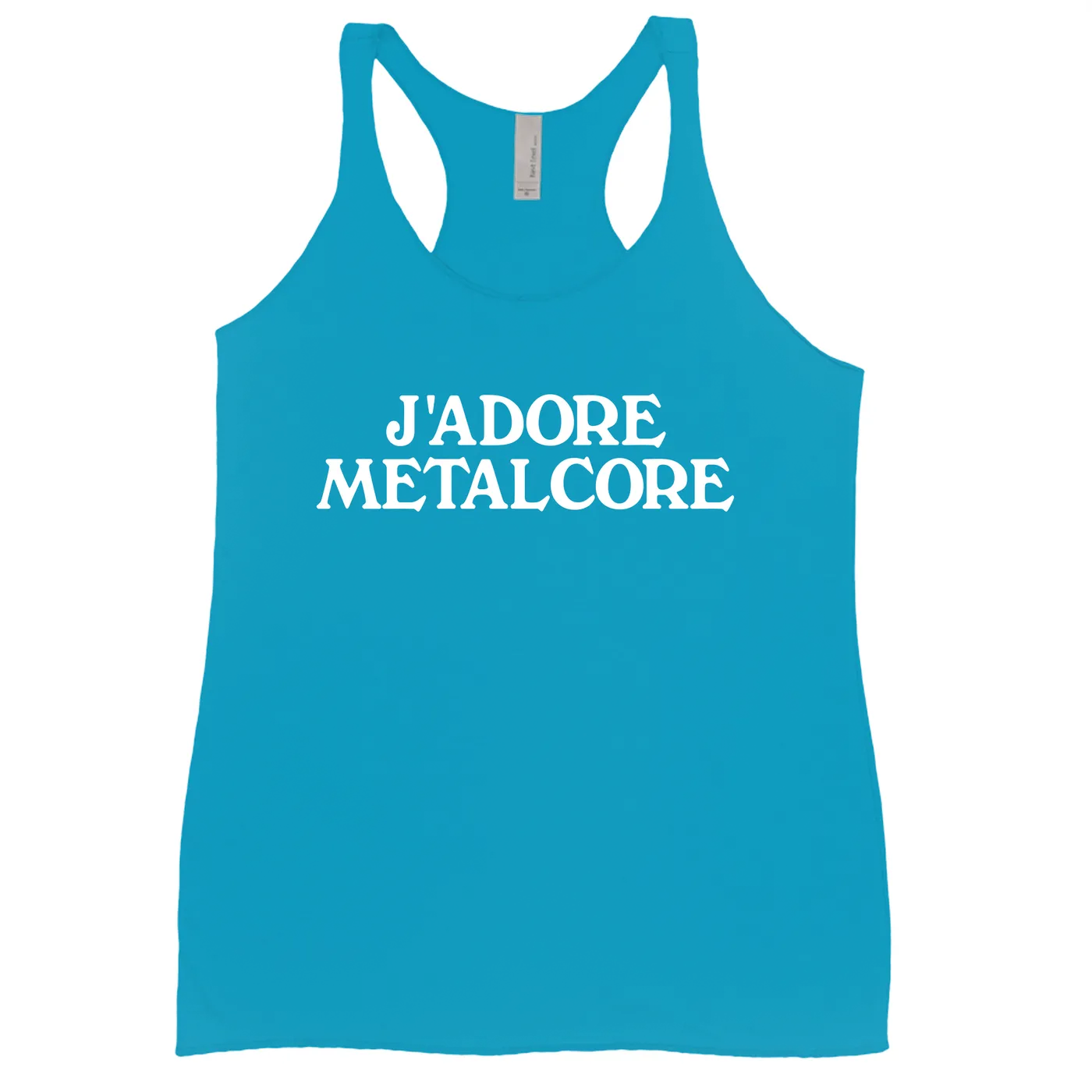 Merchbar Music Life Ladies' Tank Top | J'Adore Metalcore Merchbar Music Life Shirt