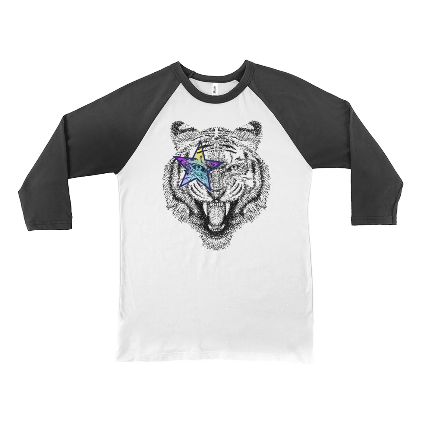 Merchbar Music Life 3/4 Sleeve Baseball Tee | Party Animal Merchbar Music Life Shirt