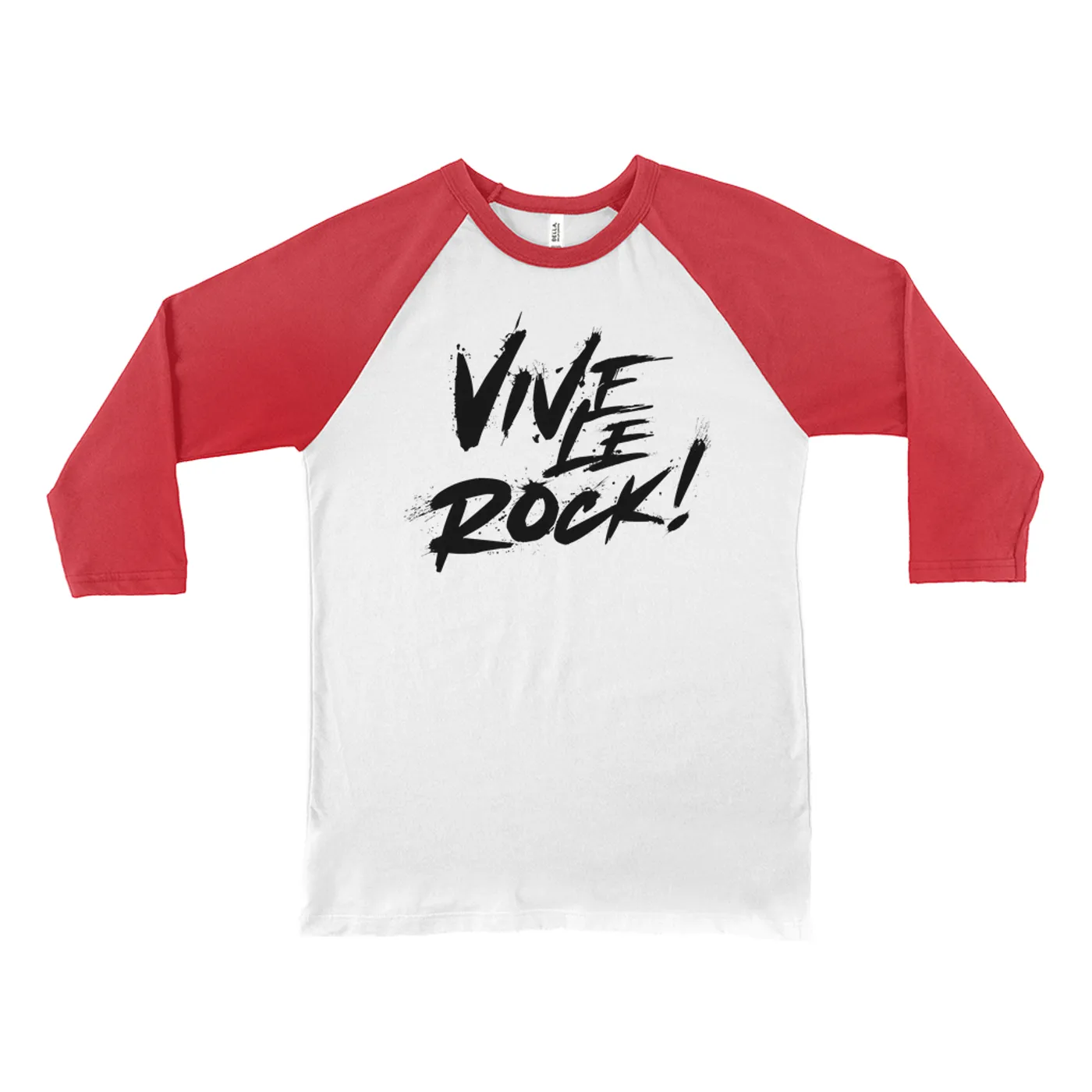 Merchbar Music Life 3/4 Sleeve Baseball Tee | Vive Le Rock Merchbar Music Life Shirt