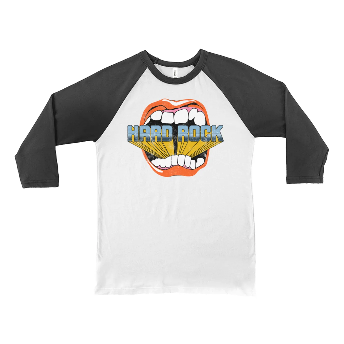 Merchbar Music Life 3/4 Sleeve Baseball Tee | Hard Rock Bites Merchbar Music Life Shirt