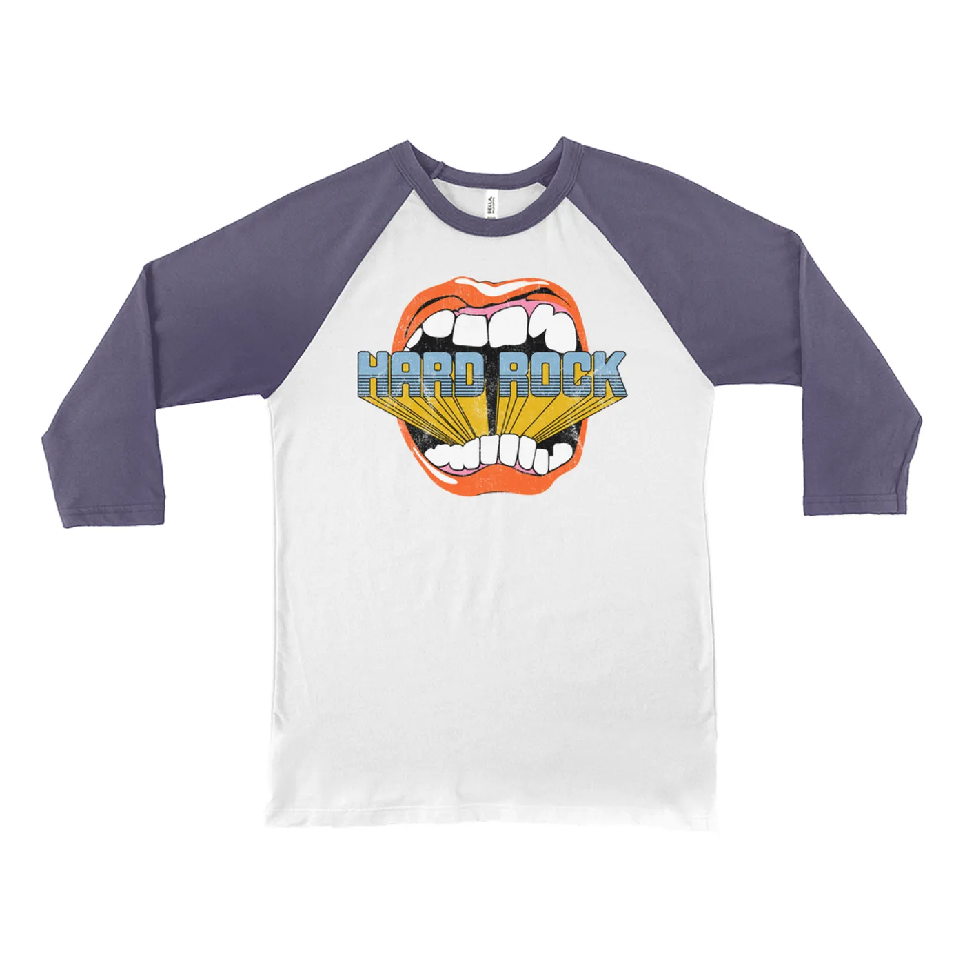 Merchbar Music Life 3/4 Sleeve Baseball Tee | Hard Rock Bites Merchbar Music Life Shirt