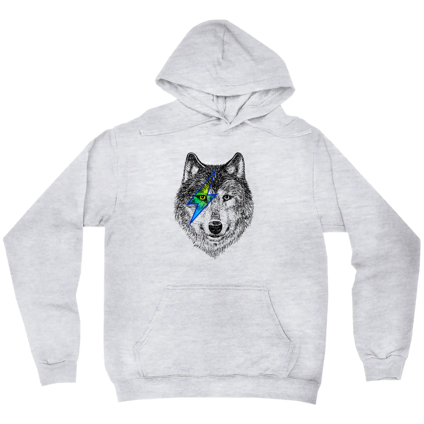 Merchbar Music Life Hoodie | Glam Rock Wolf Merchbar Music Life Hoodie
