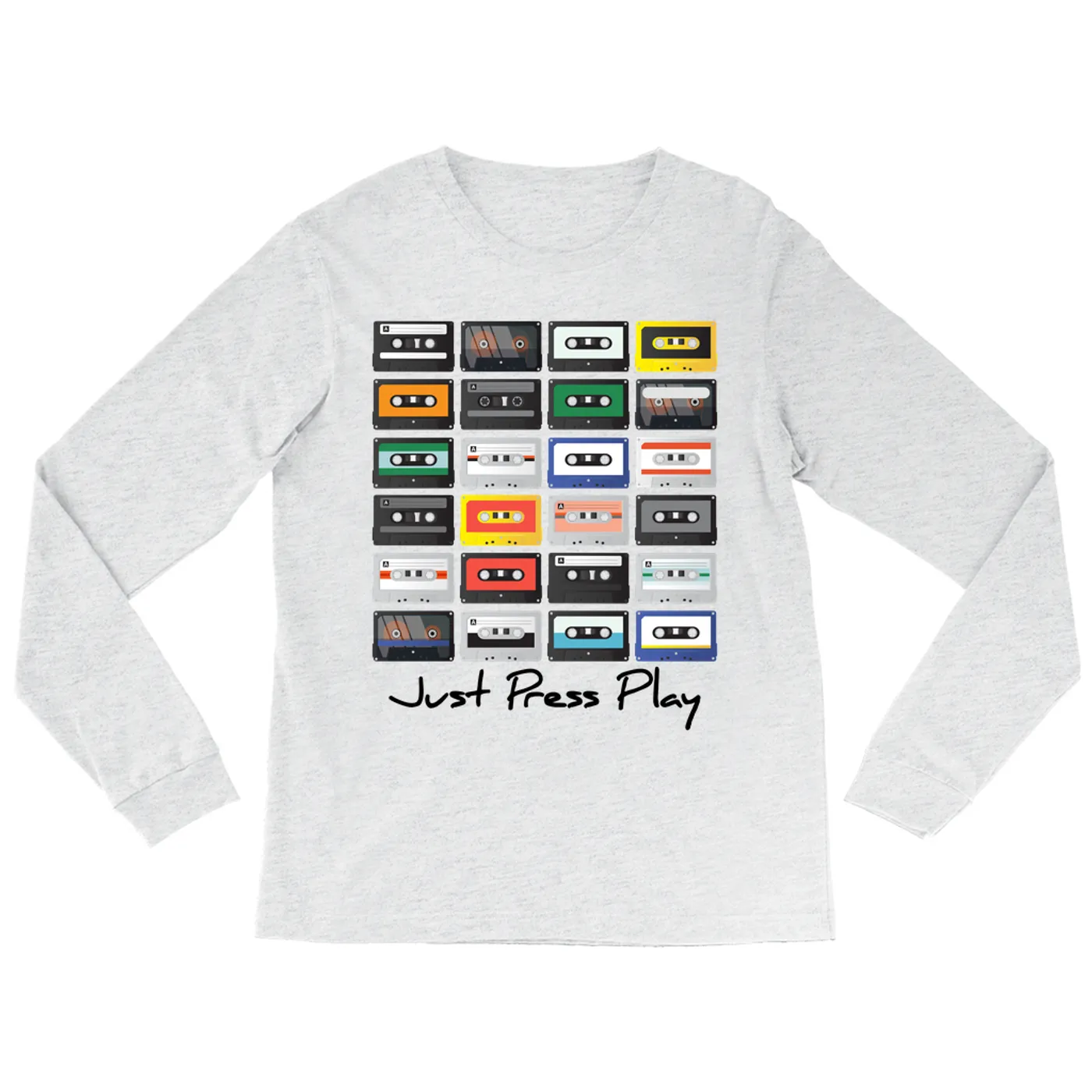 Merchbar Music Life Long Sleeve Shirt | Just Press Play Merchbar Music Life Shirt