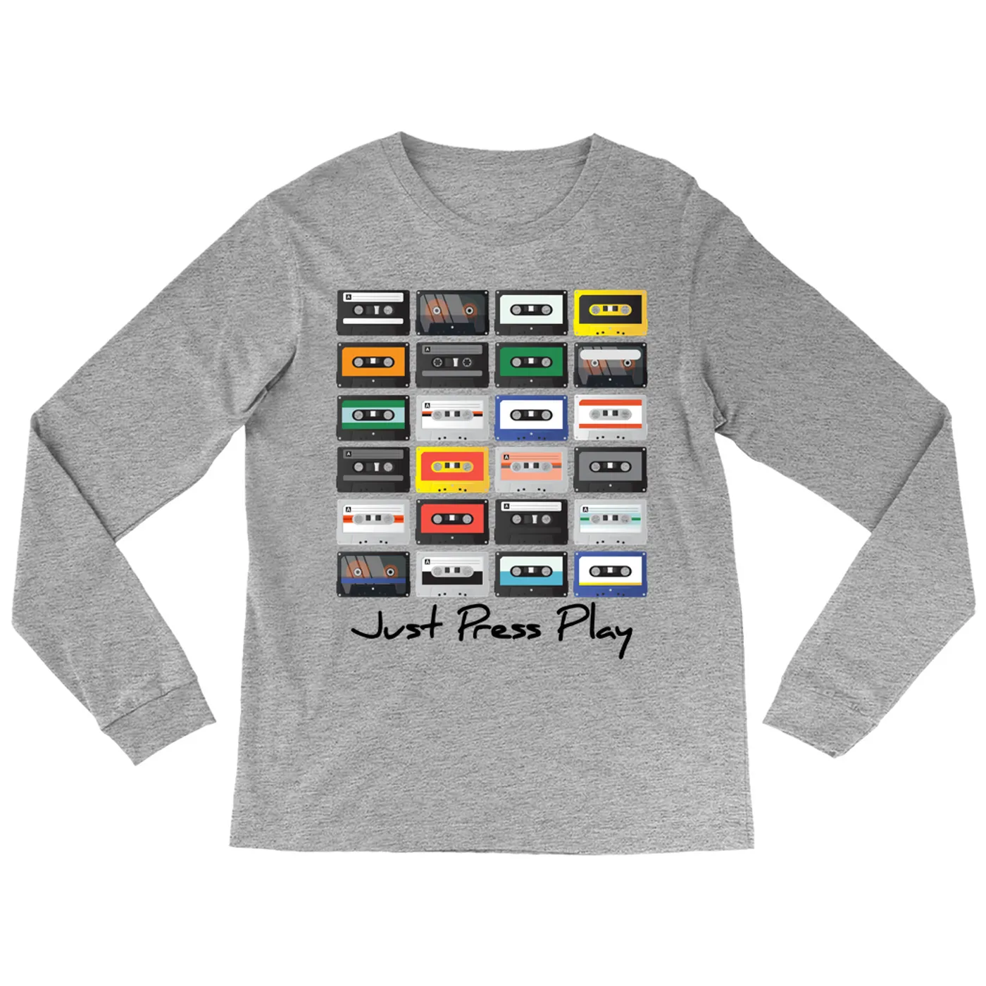 Merchbar Music Life Long Sleeve Shirt | Just Press Play Merchbar Music Life Shirt
