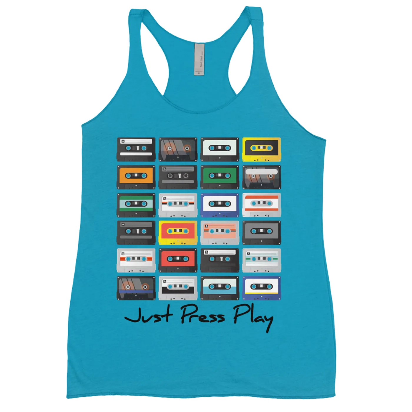 Merchbar Music Life Ladies' Tank Top | Just Press Play Merchbar Music Life Shirt