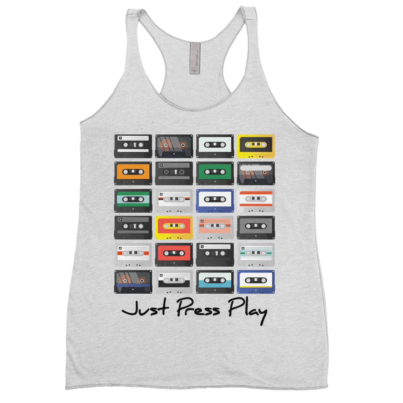 Merchbar Music Life Ladies' Tank Top | Just Press Play Merchbar Music Life Shirt