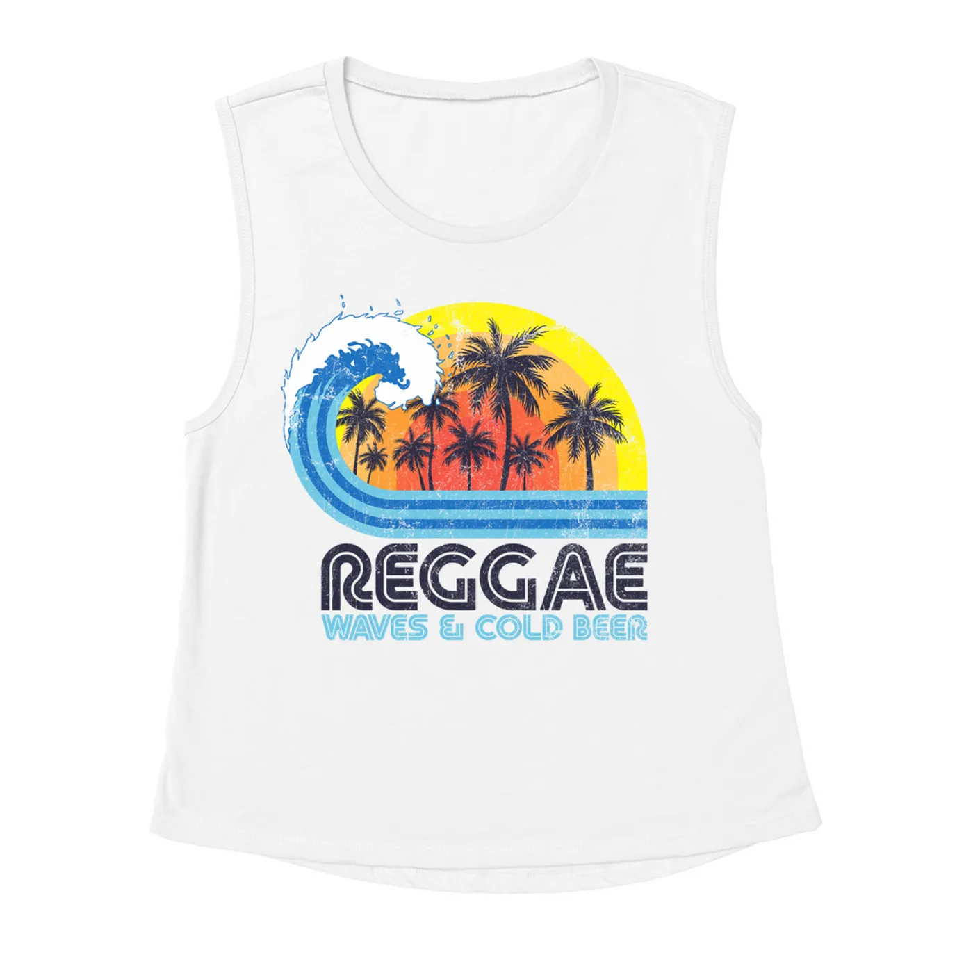 Music Life -Reggae Merchbar Music Life Muscle Tank | Reggae, Waves & Beer Merchbar Music Life Tank Top