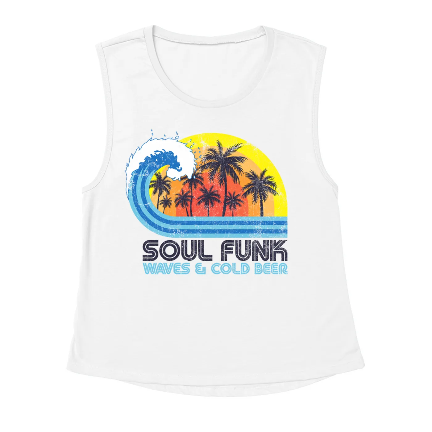 Music Life - Soul Funk Merchbar Music Life Muscle Tank | Soul Funk, Waves & Beer Merchbar Music Life Tank Top
