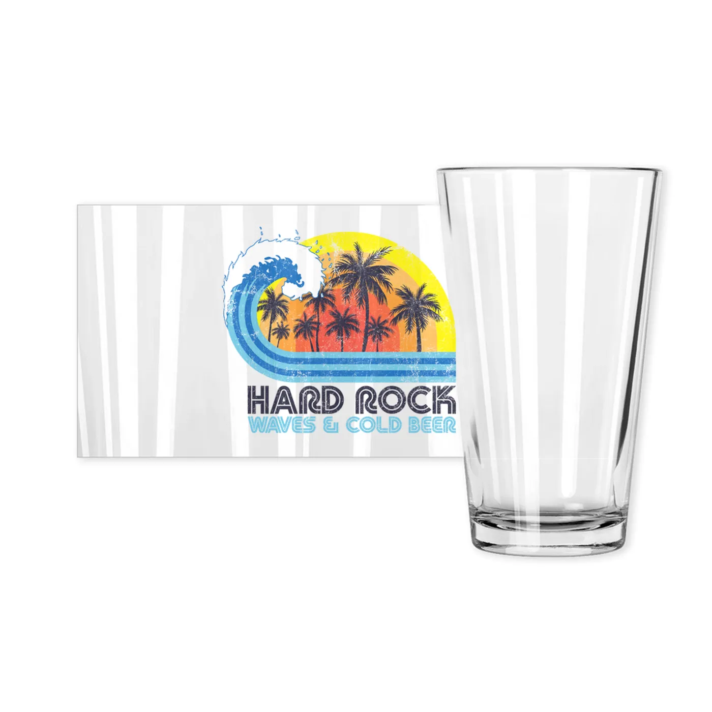 Music Life - Hard Rock Merchbar Music Life Pint Glass | Hard Rock, Waves & Beer Merchbar Music Life Pint Glass