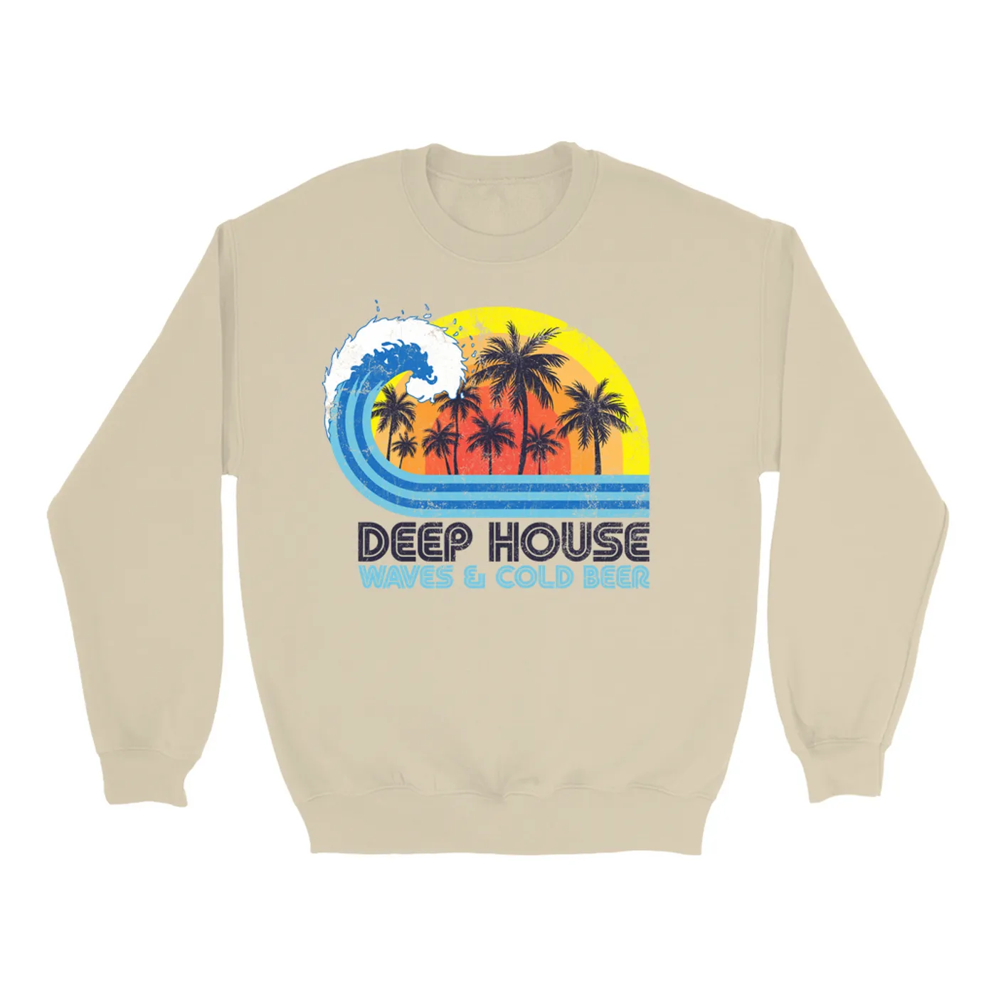 Music Life - Deep House Merchbar Music Life Sweatshirt | Deep House, Waves & Beer Merchbar Music Life Sweatshirt
