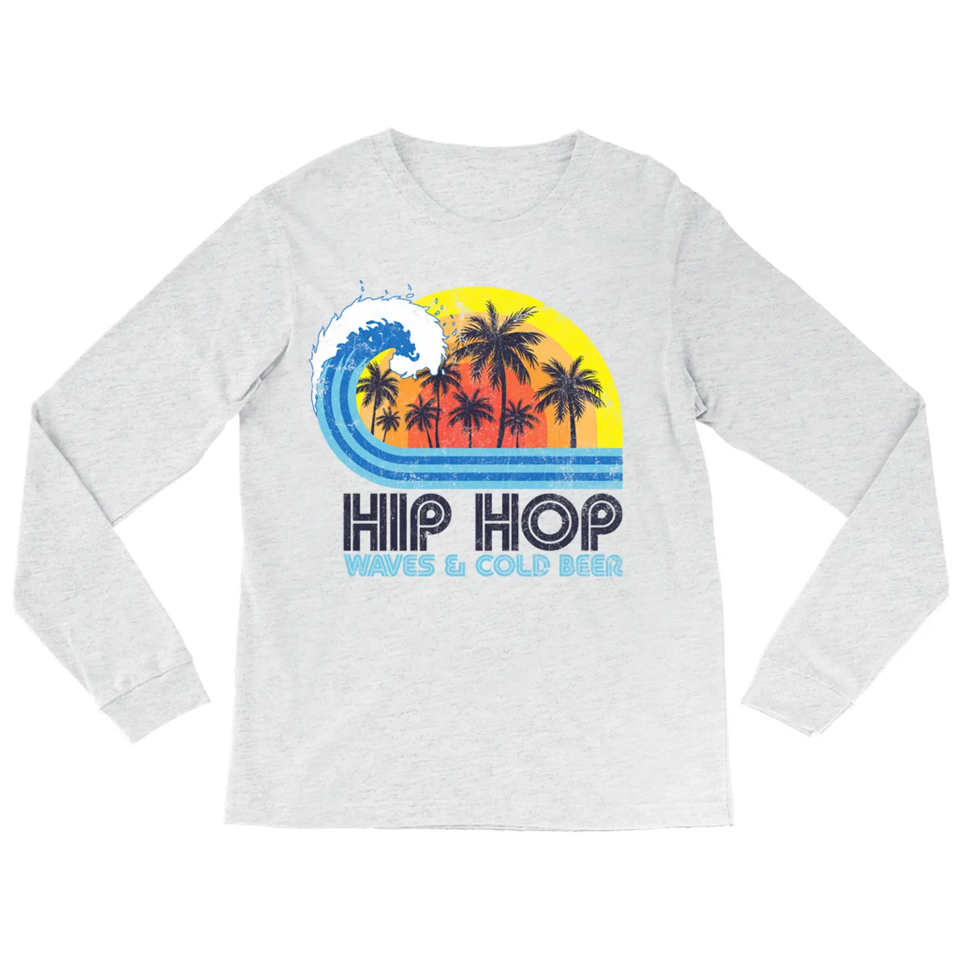 Music Life - Hip Hop Merchbar Music Life Long Sleeve Shirt | Hip Hop, Waves & Beer Merchbar Music Life Shirt