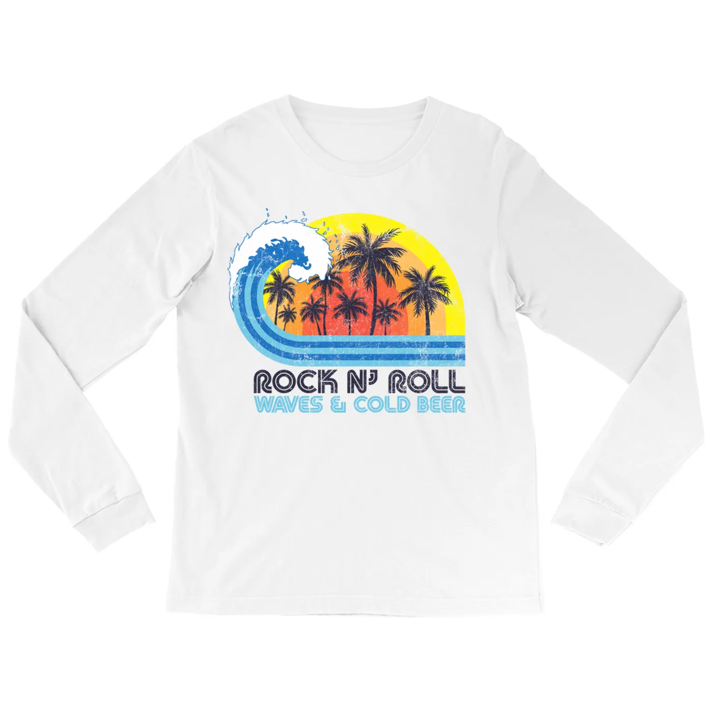 Music Life -Rock N’ Roll Merchbar Music Life Long Sleeve Shirt | Rock n’ Roll, Waves & Beer Merchbar Music Life Shirt