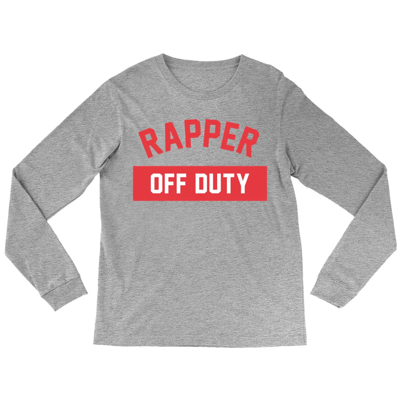 Music Life - Rapper Merchbar Music Life Long Sleeve Shirt | Rapper Off Duty Merchbar Music Life Shirt