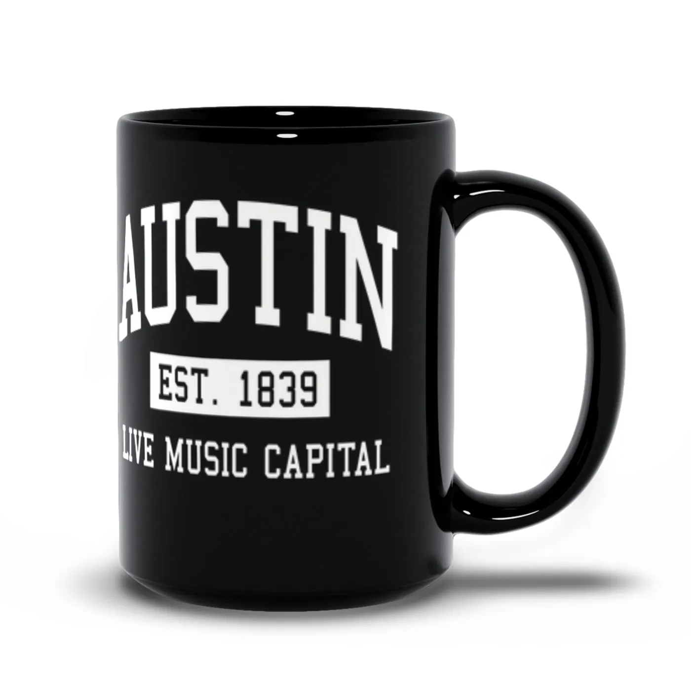 Merchbar Music Life Mug | Austin Live Music Capital Est. 1839 Merchbar Music Life Mug