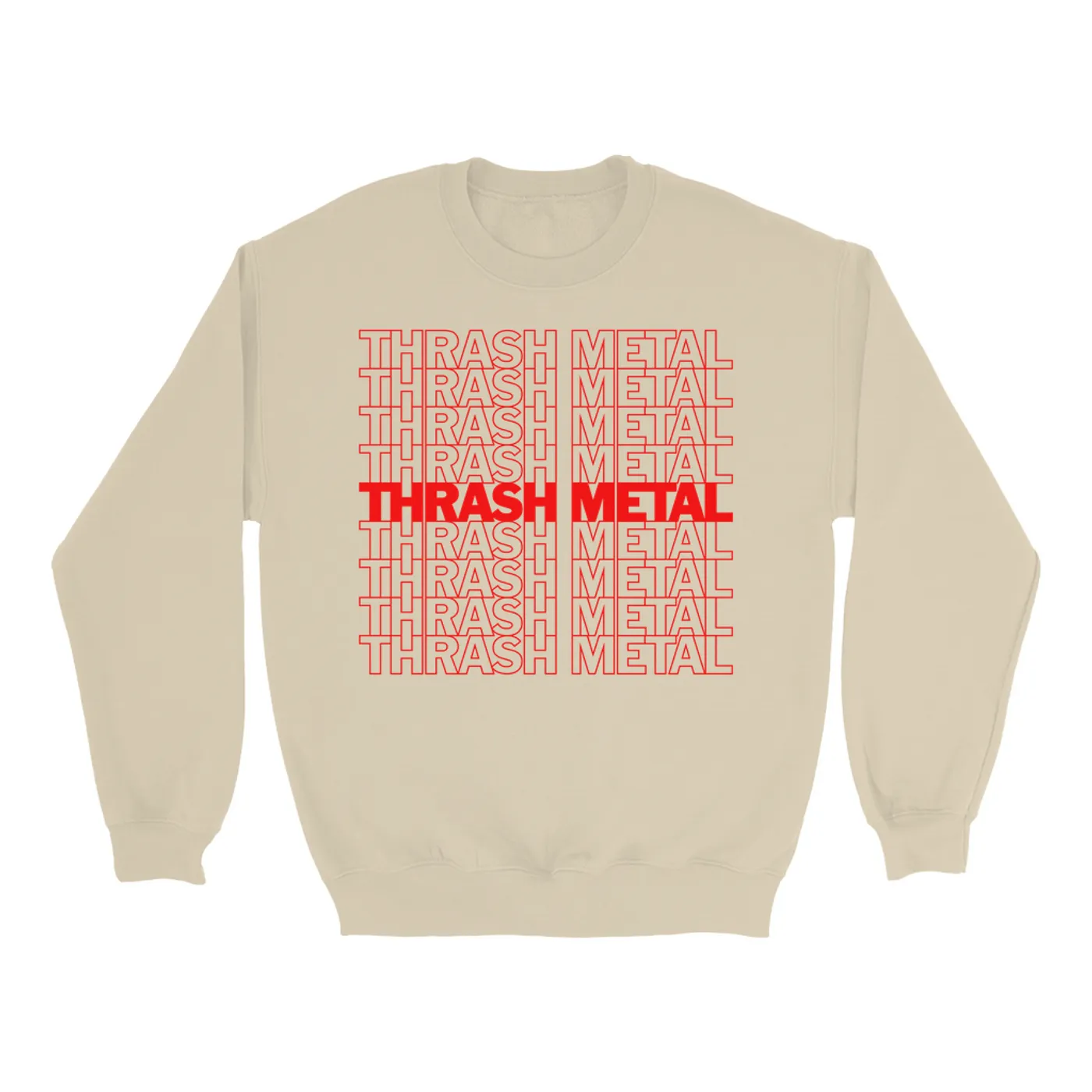 Music Life - Thrash Metal Merchbar Music Life Sweatshirt | Thrash Metal On Repeat Merchbar Music Life Sweatshirt