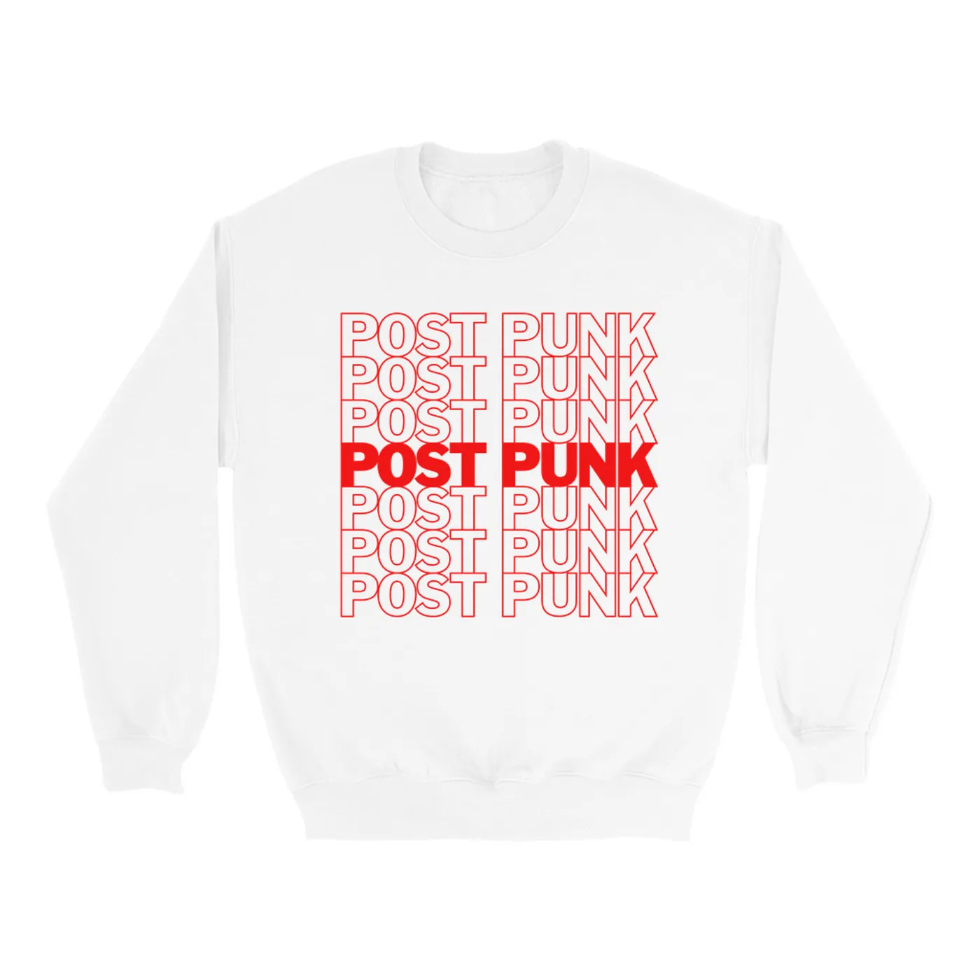 Music Life - Post Punk Merchbar Music Life Sweatshirt | Post Punk On Repeat Merchbar Music Life Sweatshirt