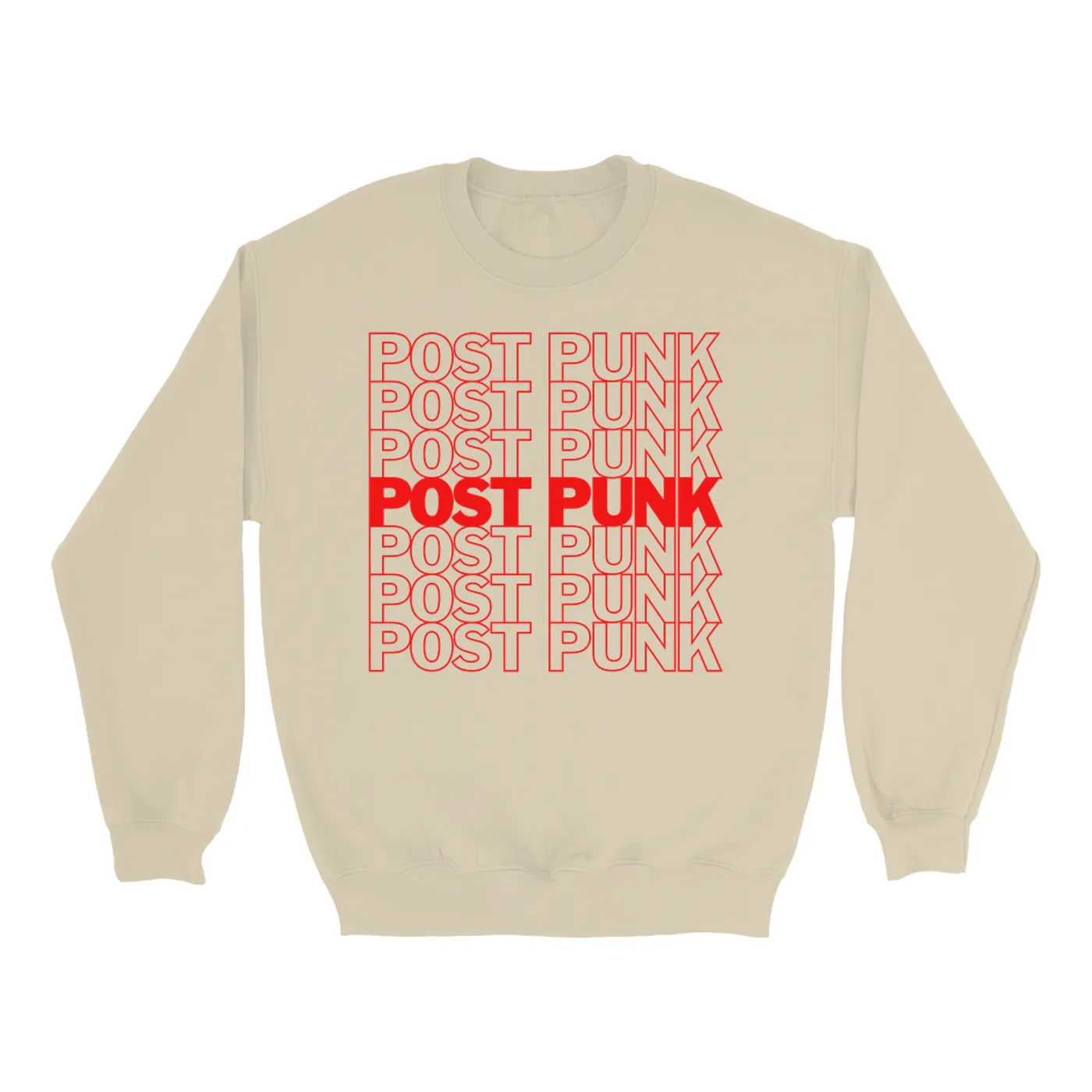 Music Life - Post Punk Merchbar Music Life Sweatshirt | Post Punk On Repeat Merchbar Music Life Sweatshirt