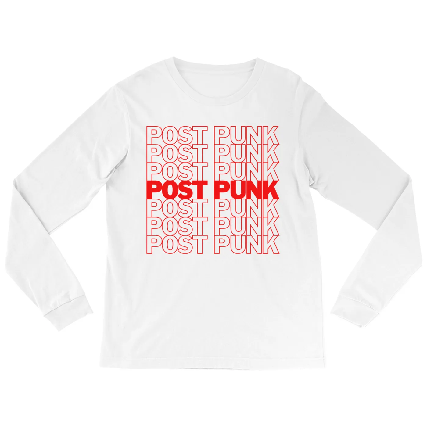 Music Life - Post Punk Merchbar Music Life Long Sleeve Shirt | Post Punk On Repeat Merchbar Music Life Shirt