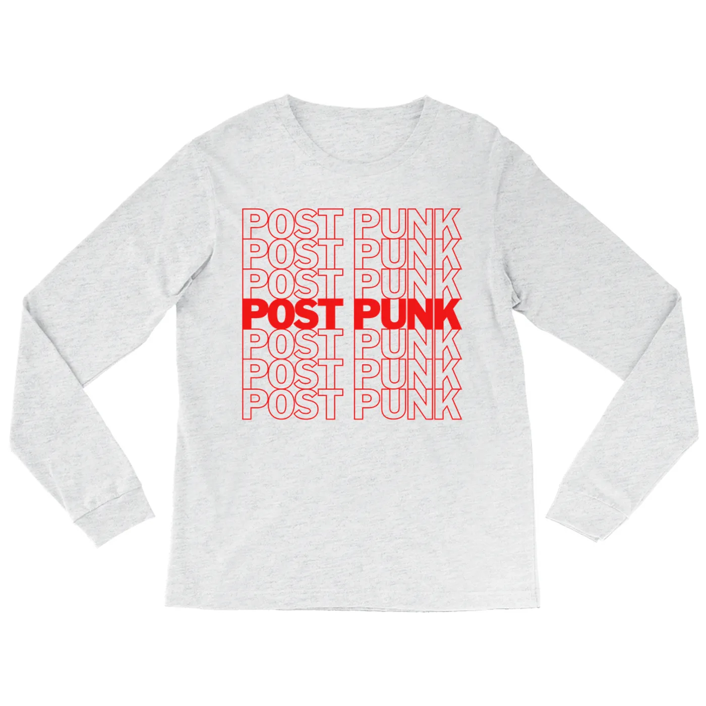 Music Life - Post Punk Merchbar Music Life Long Sleeve Shirt | Post Punk On Repeat Merchbar Music Life Shirt