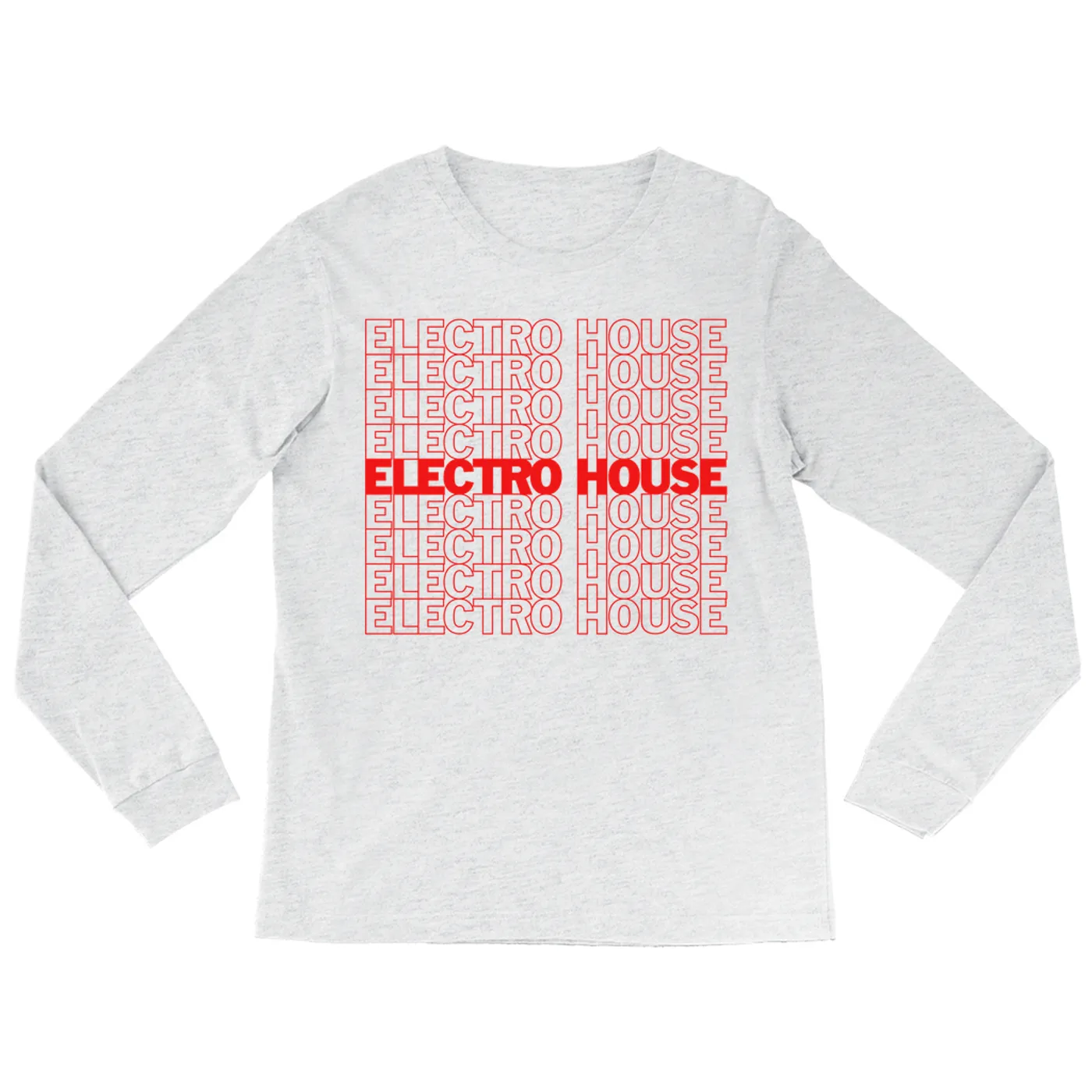 Music Life - Electro House Merchbar Music Life Long Sleeve Shirt | Electro House On Repeat Merchbar Music Life Shirt