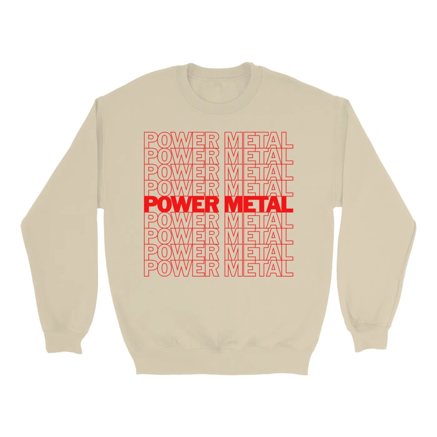 Music Life - Power Metal Merchbar Music Life Sweatshirt | Power Metal On Repeat Merchbar Music Life Sweatshirt