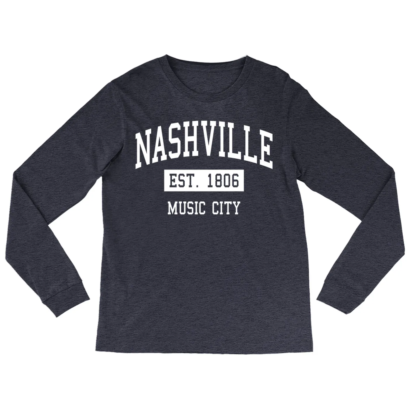 Merchbar Music Life Long Sleeve Shirt | Nashville Music City Est. 1806 Merchbar Music Life Shirt