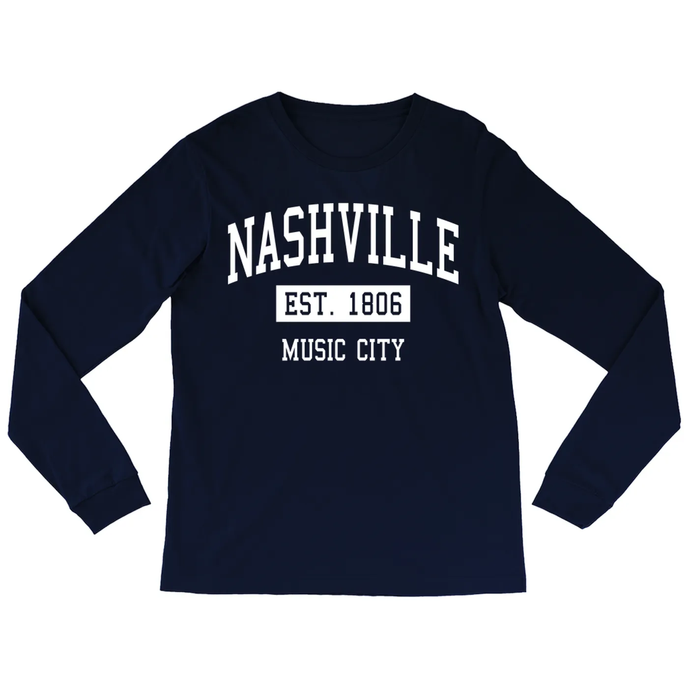 Merchbar Music Life Long Sleeve Shirt | Nashville Music City Est. 1806 Merchbar Music Life Shirt