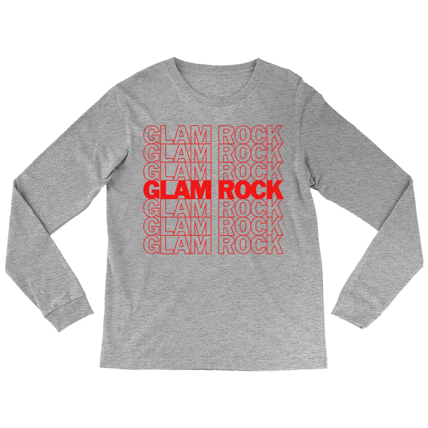 Music Life - Glam Rock Merchbar Music Life Long Sleeve Shirt | Glam Rock On Repeat Merchbar Music Life Shirt