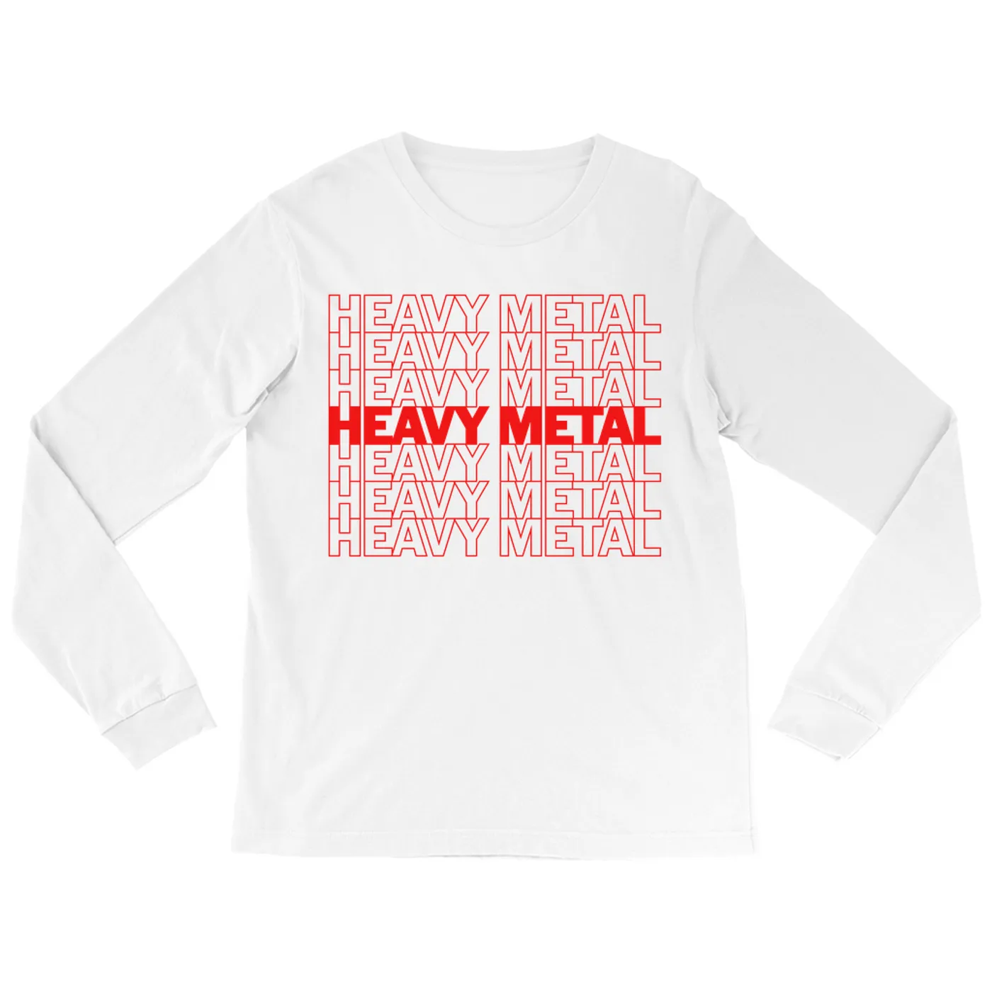 Music Life - Heavy Metal Merchbar Music Life Long Sleeve Shirt | Heavy Metal On Repeat Merchbar Music Life Shirt