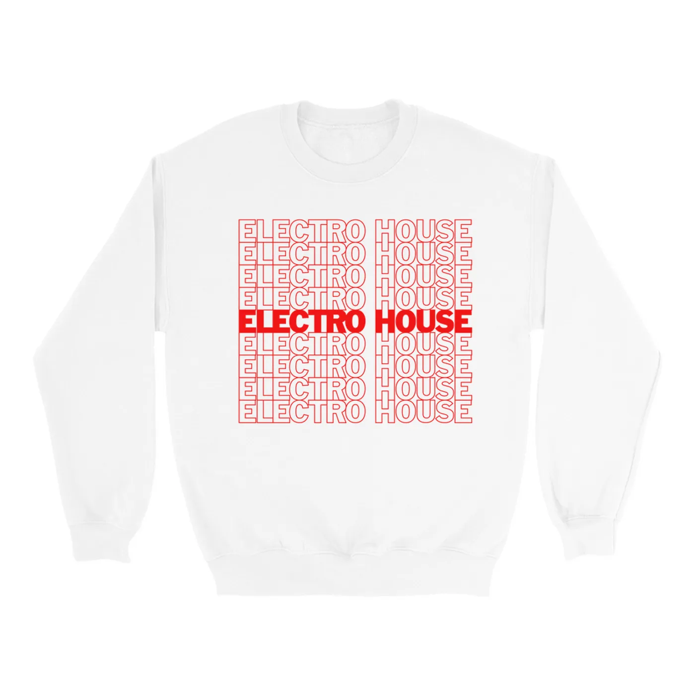 Music Life - Electro House Merchbar Music Life Sweatshirt | Electro House On Repeat Merchbar Music Life Sweatshirt