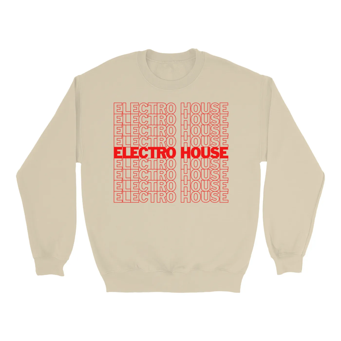 Music Life - Electro House Merchbar Music Life Sweatshirt | Electro House On Repeat Merchbar Music Life Sweatshirt