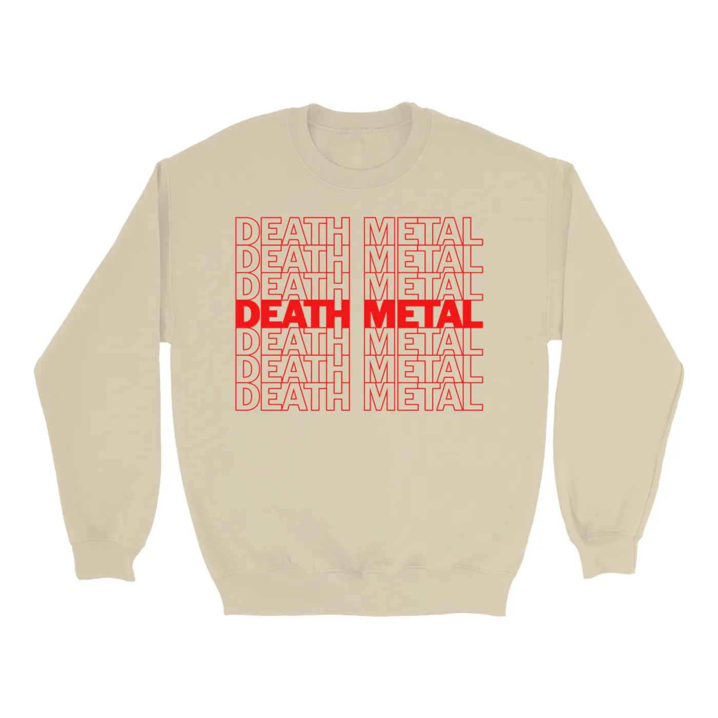 Music Life - Death Metal Merchbar Music Life Sweatshirt | Death Metal On Repeat Merchbar Music Life Sweatshirt