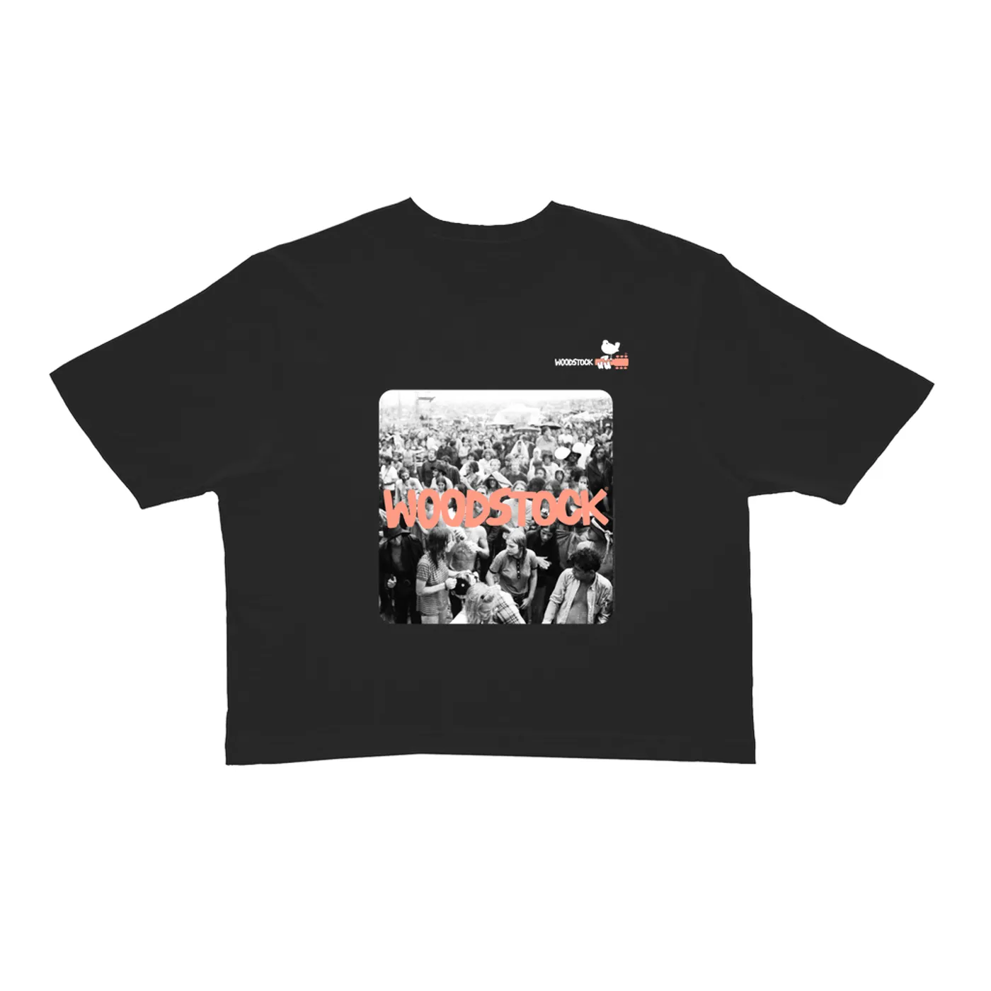Woodstock Ladies' Crop Tee | Festival Concert Photo Woodstock Crop T-shirt
