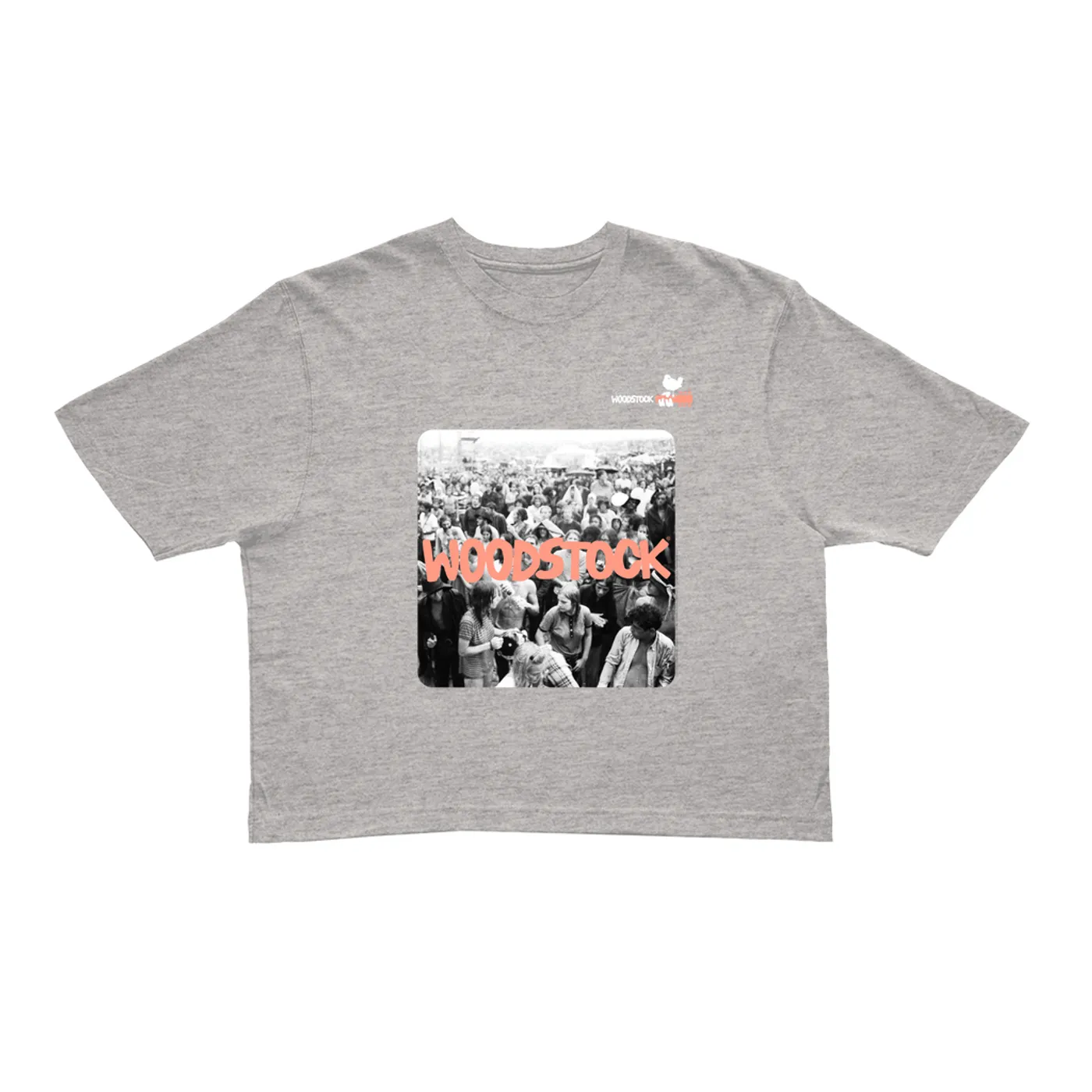 Woodstock Ladies' Crop Tee | Festival Concert Photo Woodstock Crop T-shirt
