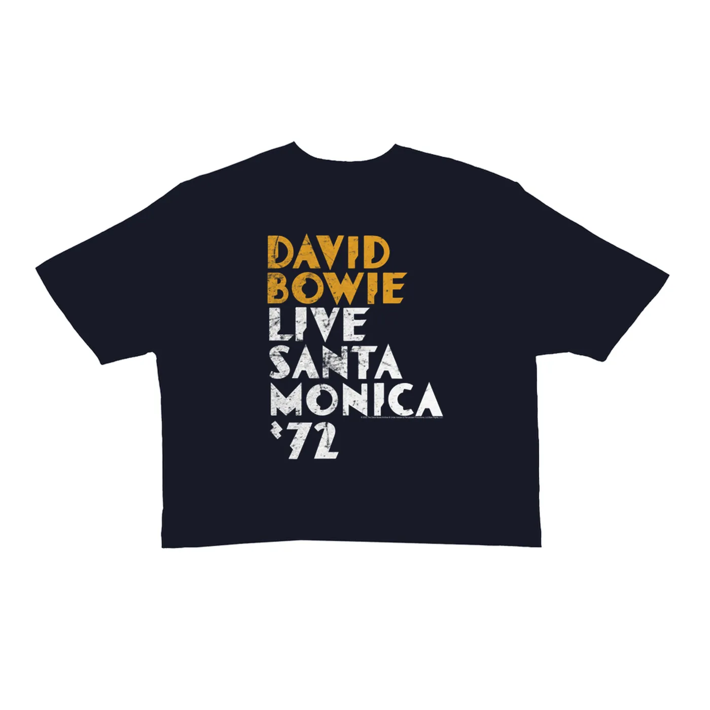 David Bowie Ladies' Crop Tee | David Bowie Live At Santa Monica 1972 David Bowie Crop T-shirt