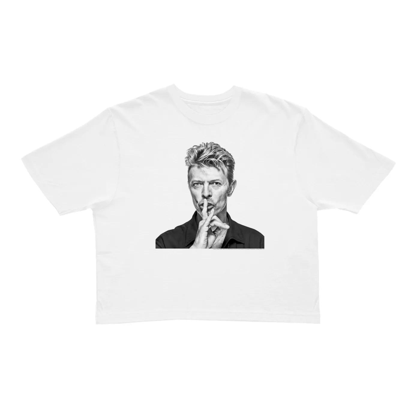 David Bowie Ladies' Crop Tee | Bowie Black And White Photo David Bowie Crop T-shirt