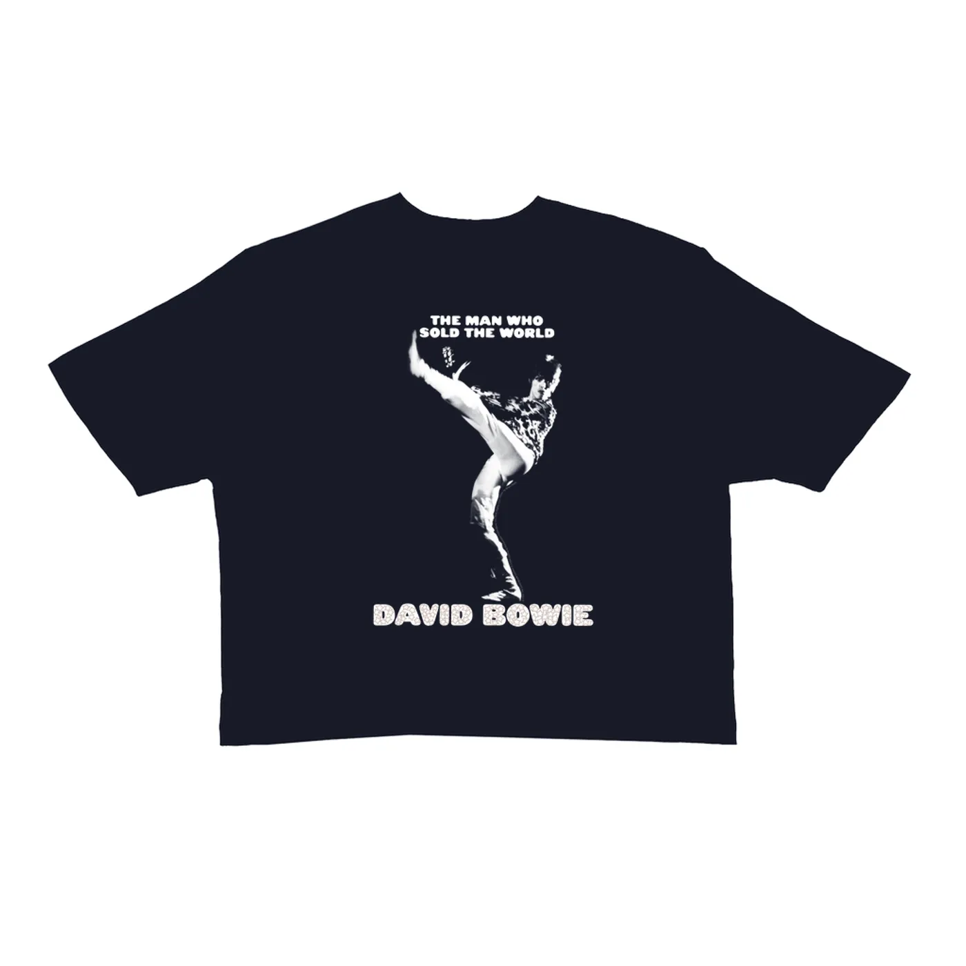 David Bowie Ladies' Crop Tee | The Man Who Sold The World Album Cover David Bowie Crop T-shirt