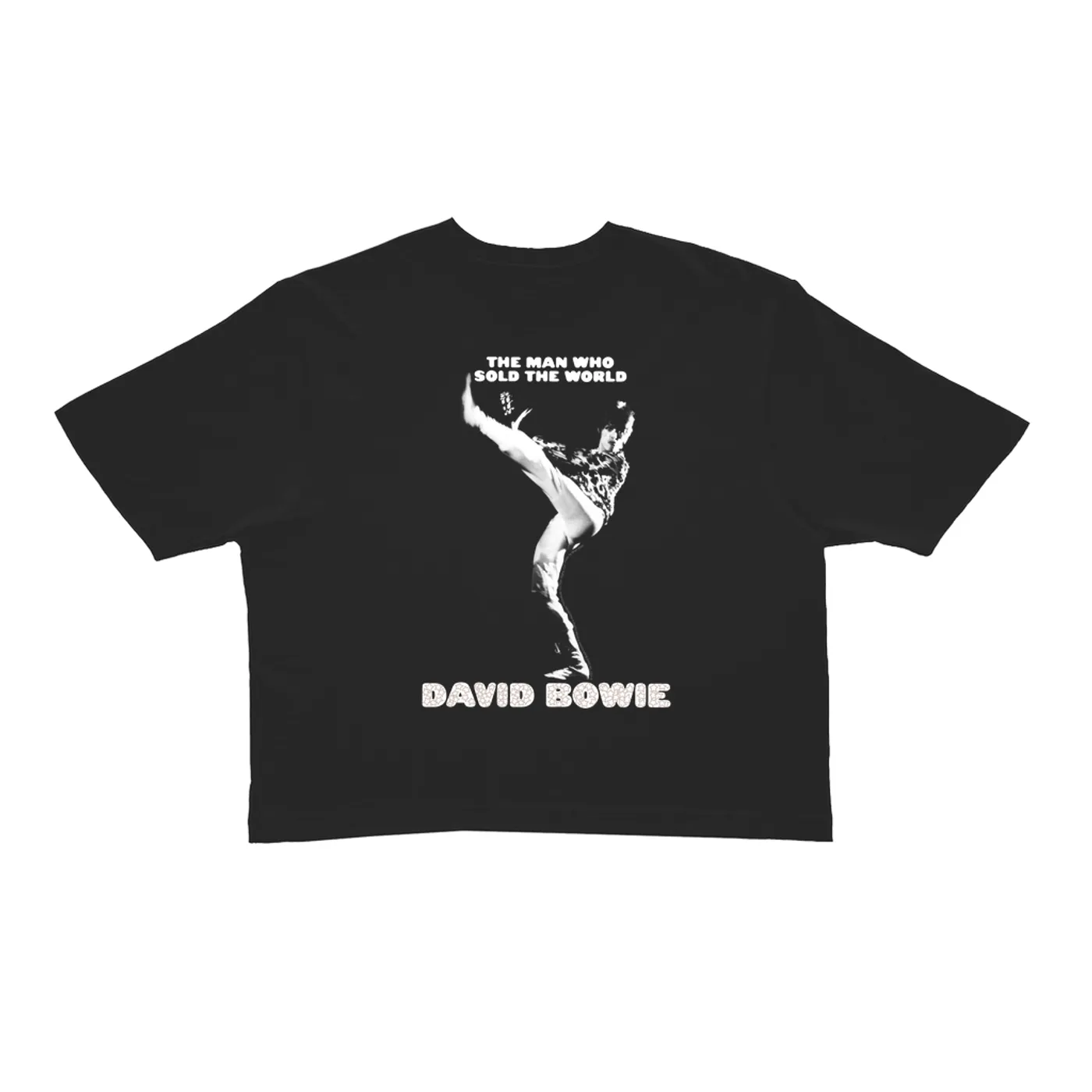 David Bowie Ladies' Crop Tee | The Man Who Sold The World Album Cover David Bowie Crop T-shirt