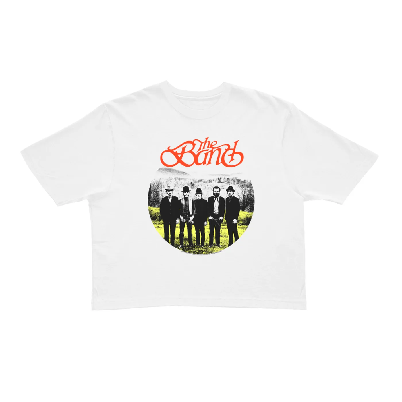 The Band Ladies' Crop Tee | Group Photo Landscape Design The Band Crop T-shirt