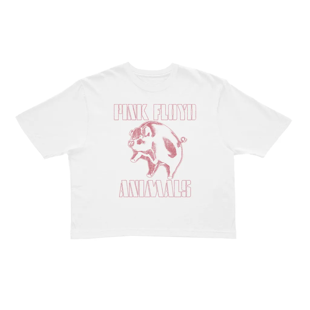 Ladies' Crop Tee | Pink Distressed 1978 NYC In The Flesh Concert Crop T-shirt