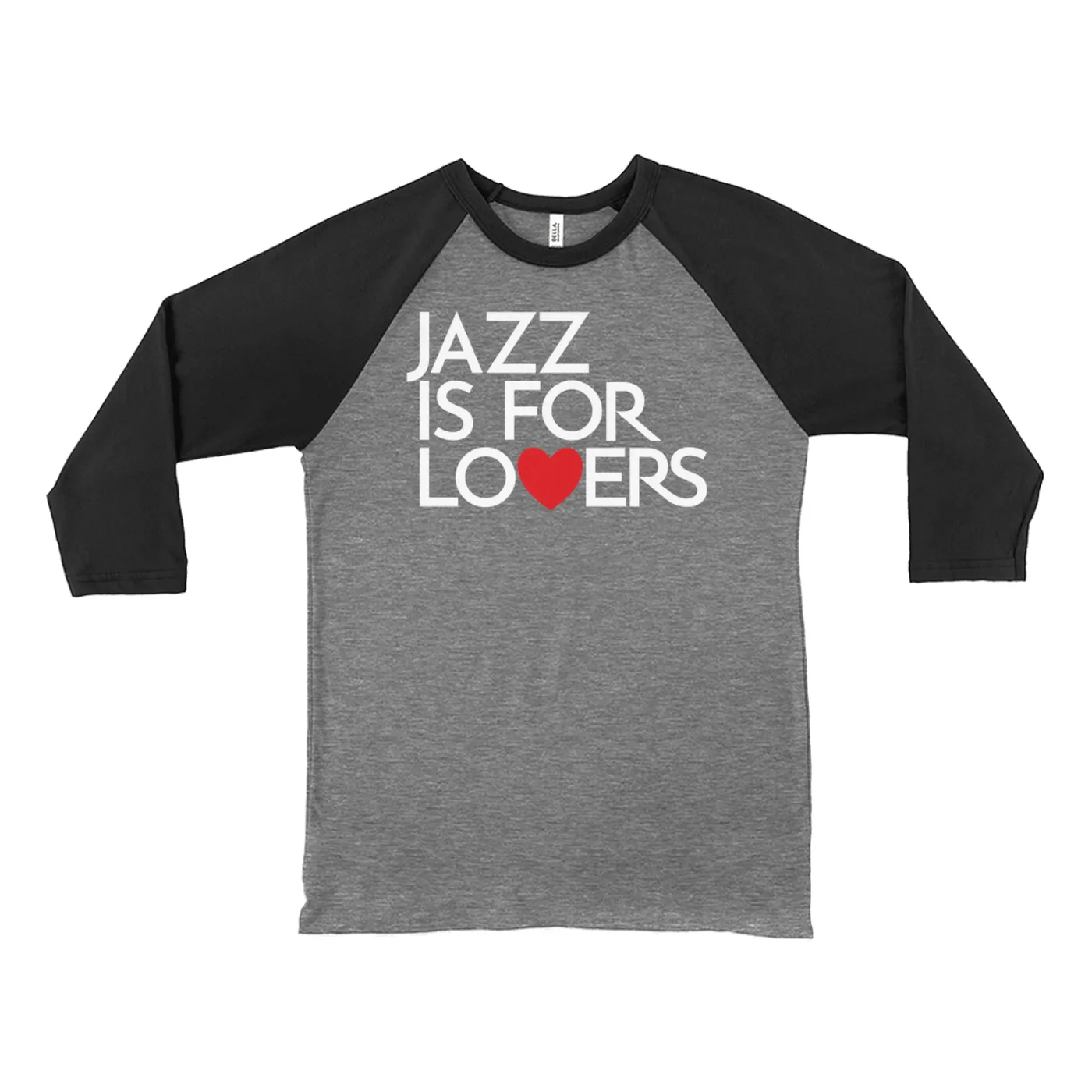 Music Life - Jazz Merchbar Music Life 3/4 Sleeve Baseball Tee | Jazz Is For Lovers Merchbar Music Life Shirt