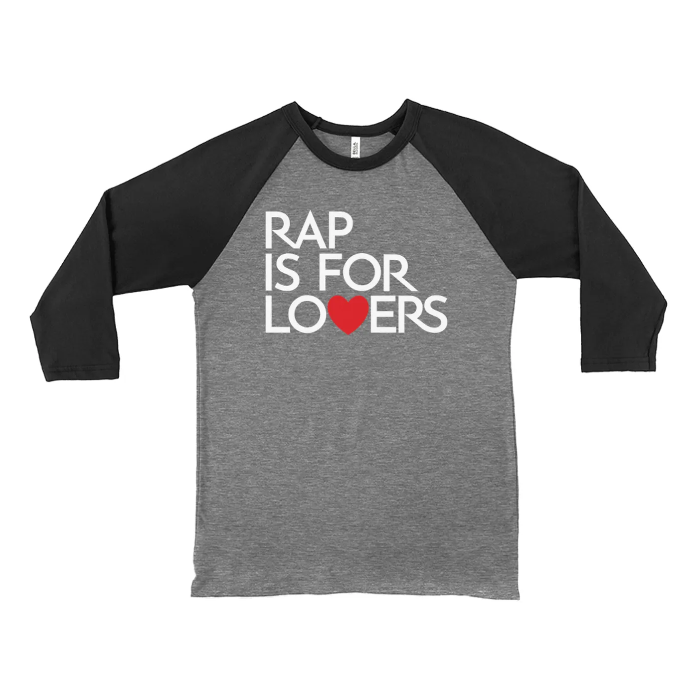 Merchbar Music Life 3/4 Sleeve Baseball Tee | Music Life - Rap Is For Lovers Merchbar Music Life Shirt