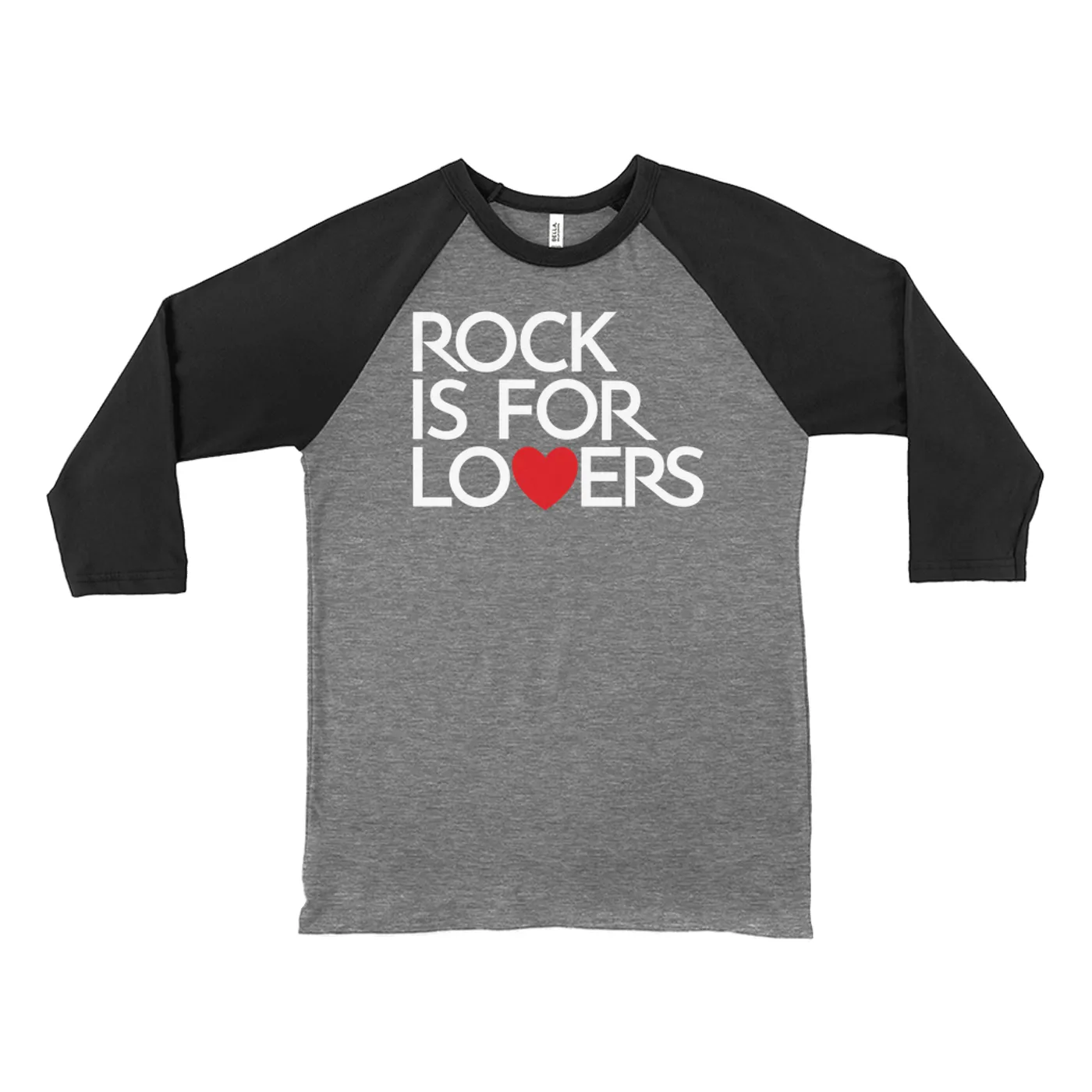 Music Life - Rock Merchbar Music Life 3/4 Sleeve Baseball Tee | Rock Is For Lovers Merchbar Music Life Shirt