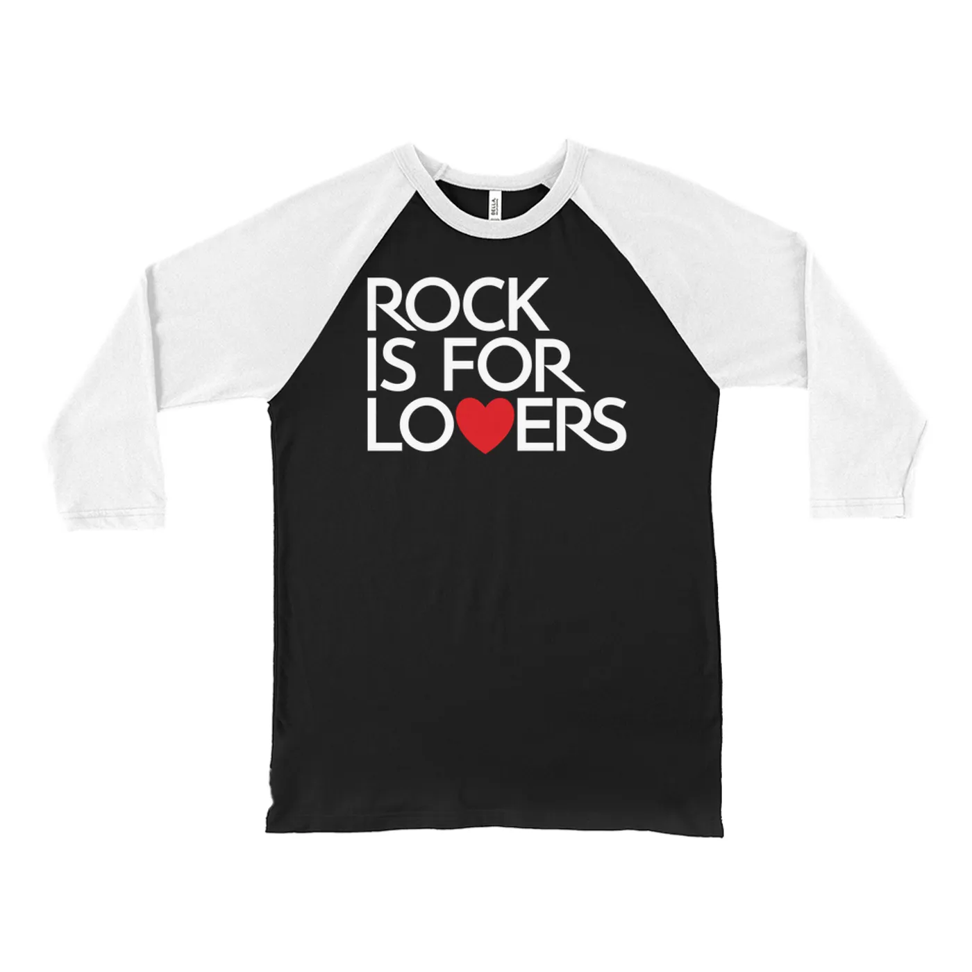 Music Life - Rock Merchbar Music Life 3/4 Sleeve Baseball Tee | Rock Is For Lovers Merchbar Music Life Shirt