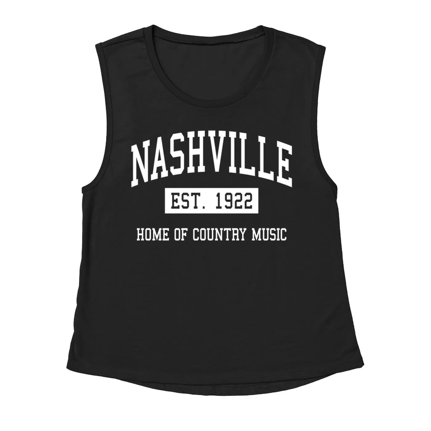 Merchbar Music Life Muscle Tank | Nashville Home of Country Music Est. 1922 Merchbar Music Life Tank Top